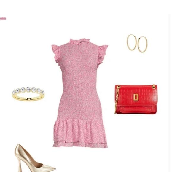 French Connection Elao Verona Crepe Smocked Dress - Picture 5 of 12